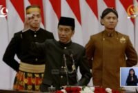 Presiden Joko Widodo (Jokowi) dalam Pidatonya pada Sidang Tahunan MPR RI dan Sidang Bersama DPR dan DPD RI Tahun 2024, di Gedung Nusantara I Kompleks Perkantoran MPR/DPR/DPD RI, Jakarta, Jumat (16/08/2024). (Foto: YouTube MPR RI)

