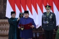 Pidato perdana Presiden RI, Prabowo Subianto. (Dok. Tim Media Prabowo)