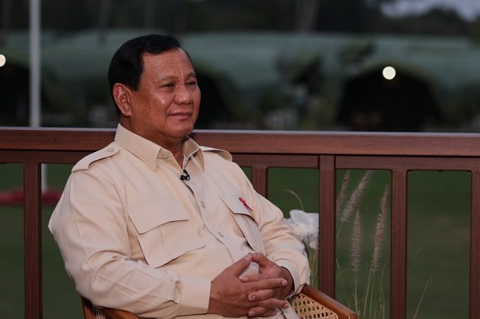 Presiden RI Prabowo Subianto dalam wawancara eksklusif bertajuk 