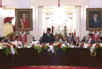 Presiden Prabowo Subianto menjamu tamu negara dengan makan malam bersama di Istana Negara, Jakarta. (Dok. Setkab.fo.id)