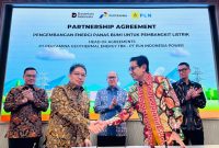 CEO Danantara, Rosan Roeslani, saat penandatanganan MoU kerja sama geothermal antara PLN dan Pertamina. (Dok. Danantara)
